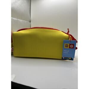 LEGO Collection x Target Pencil Case Accessory Pouch Cosmetic Bag NWT Yellow